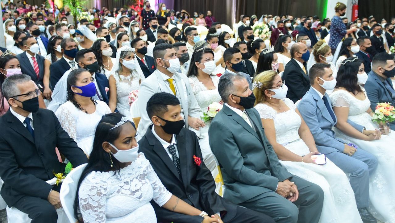 01 Dep. João Luiz Em dois dias 150 casais participam de Casamento Coletivo no Centro de Convenções Vasco Vasques e1639398739997