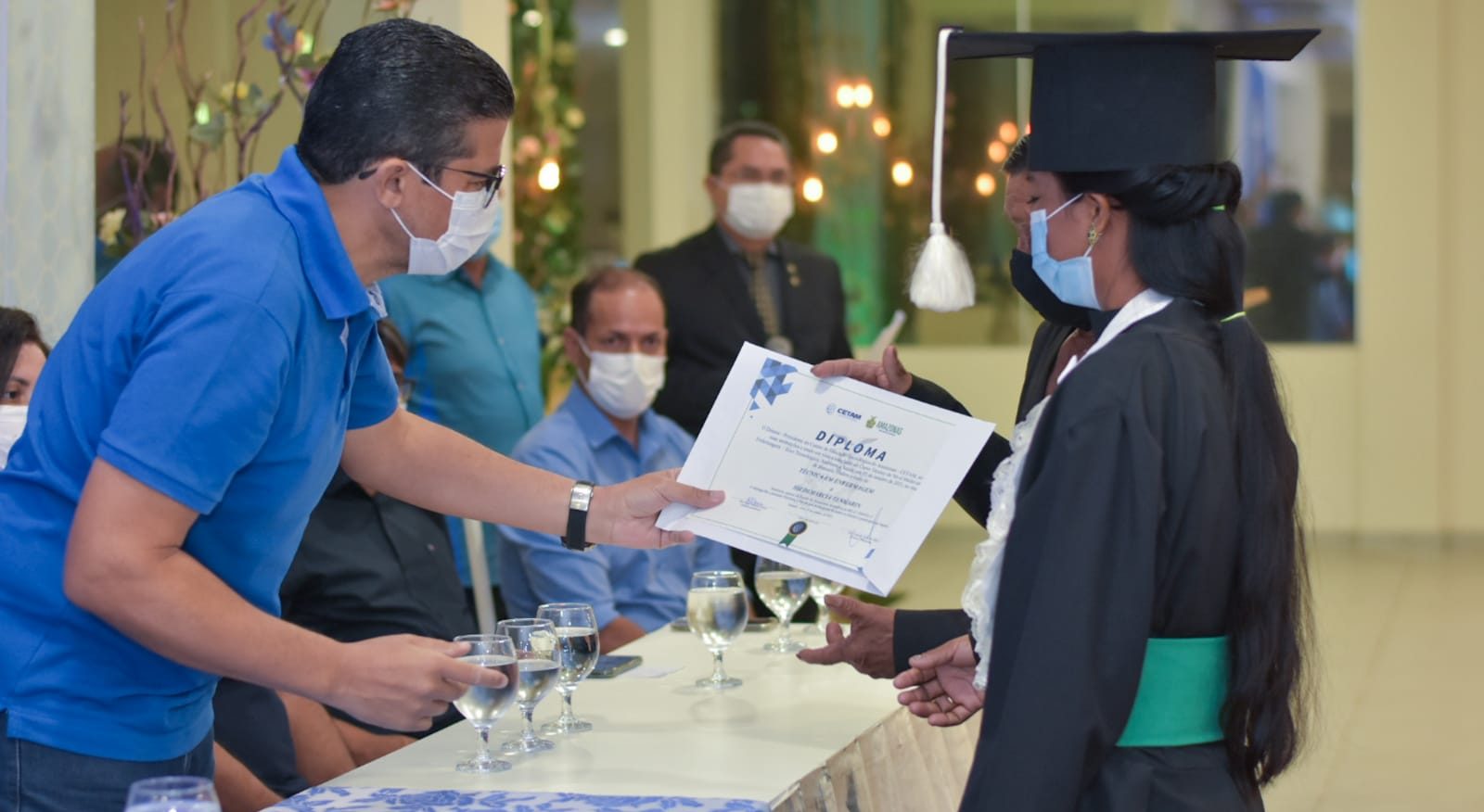 02 Dep. João Luiz participa da formatura do Cetam do curso técnico de enfermagem de indígenas em Humaitá e1638725727925