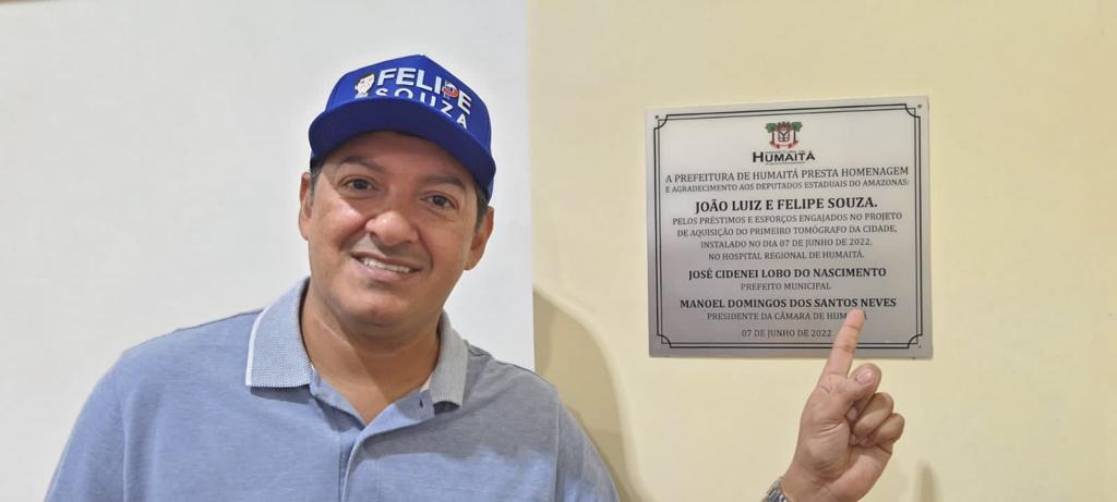 04 Dep. Felipe Souza Tomógrafo fruto de emenda parlamentar de Felipe Souza é inaugurado em hospital de Humaitá