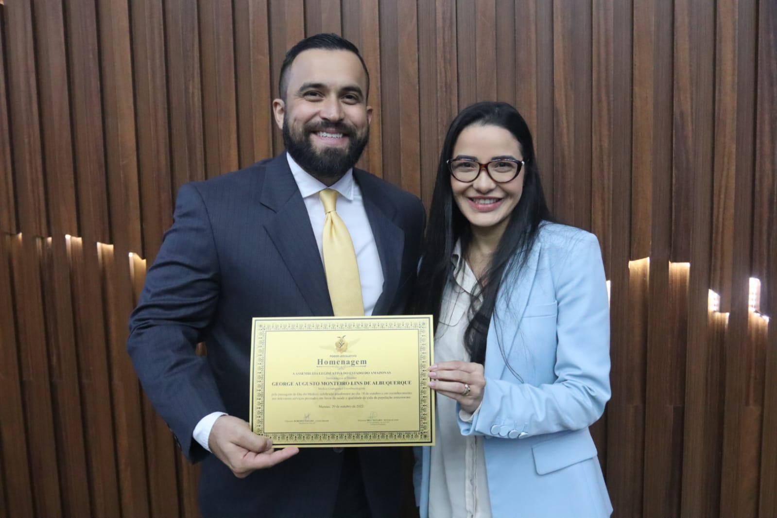 04 Deputado eleito Dr George Lins é homenageado em Sessão do Dia do Médico na Aleam
