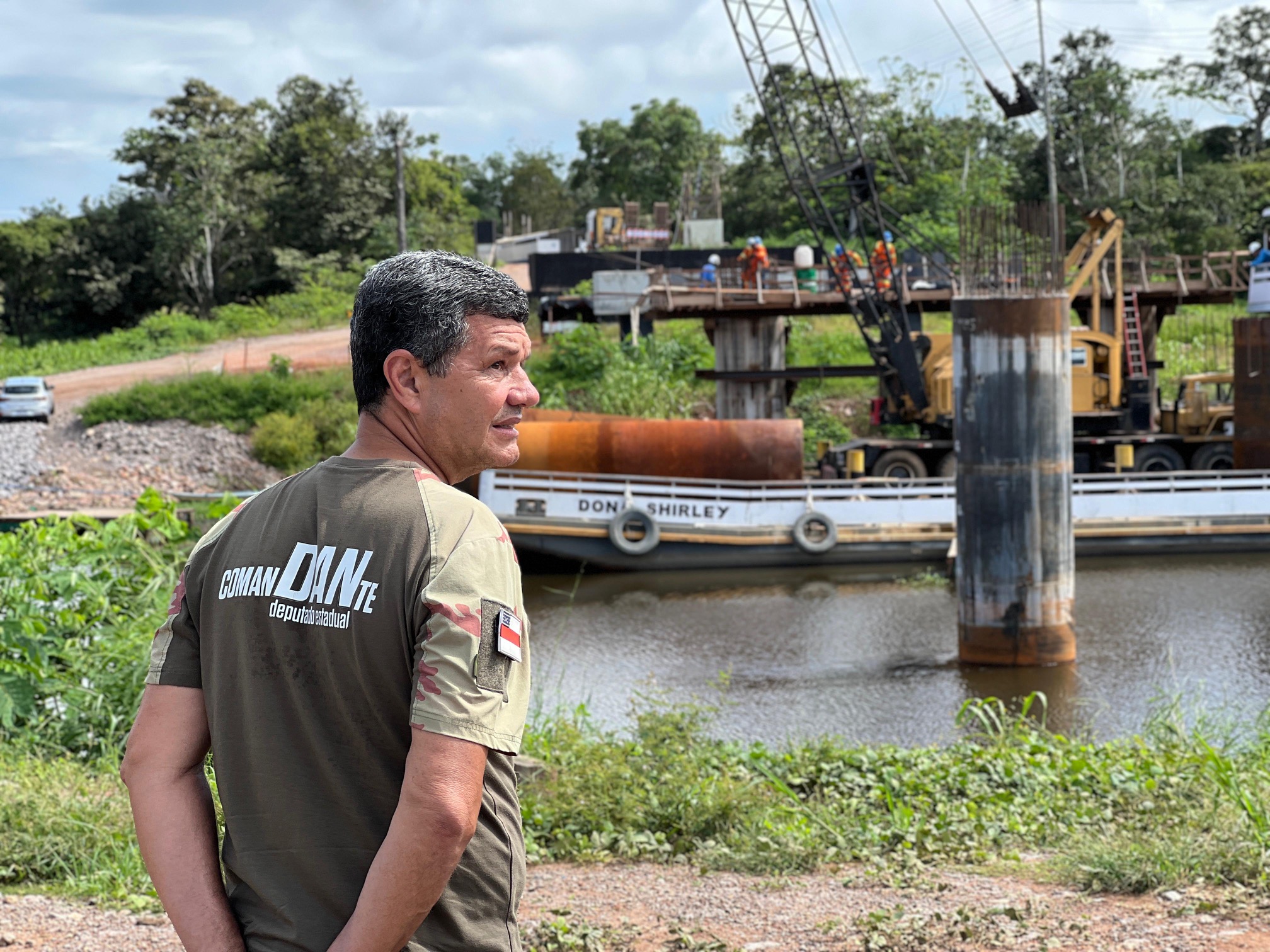 Comandante Dan retorna a inspecao das condicoes de trafego na BR 319 e fala dos prejuizos causados ao custo de vida dos amazonenses