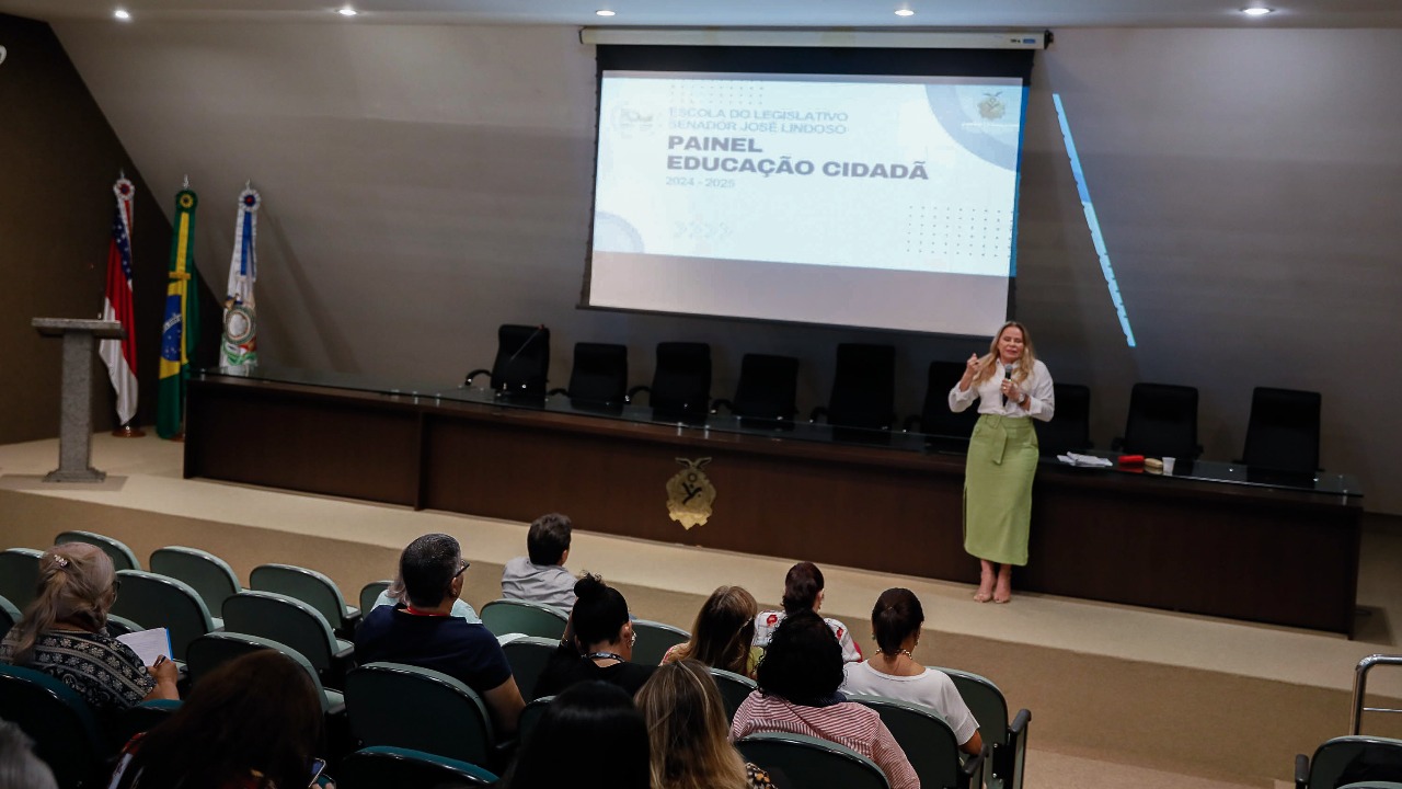 Segundo dia de Jornada Pedagogica aconteceu exposicao da gerencia de Educacao Cidada e perspectivas do nucleo de Direitos Humanos Foto Alberto Cesar Araujo Aleam
