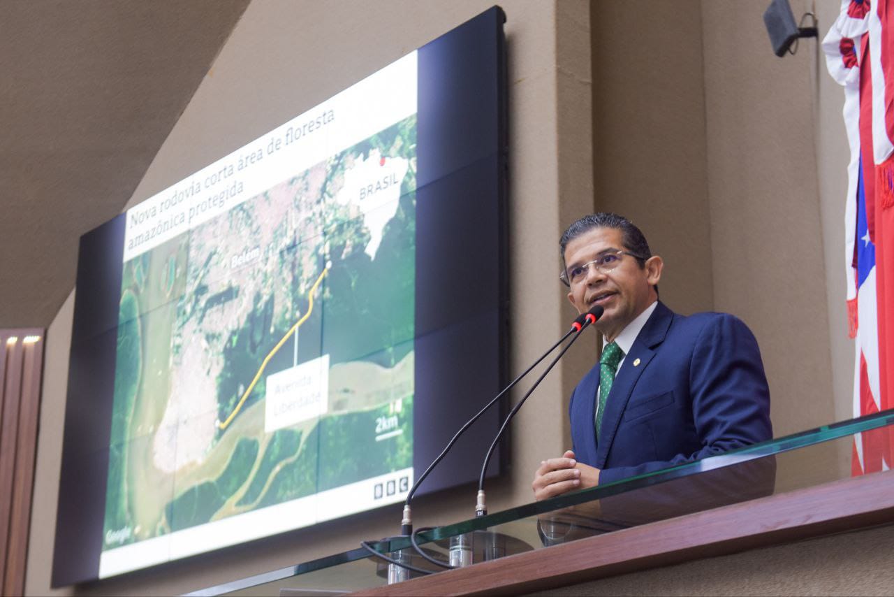 Deputado Joao Luiz alerta sobre a liberacao de licencas para construcao de via para a COP 30 e nao repavimentacao da BR 319 Foto Mauro Smith