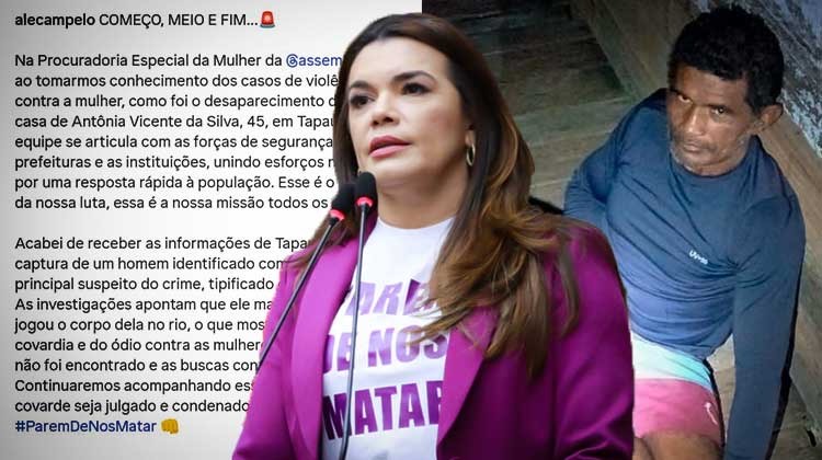 Alessandra Campelo informa prisao de suspeito de feminicidio em Tapaua