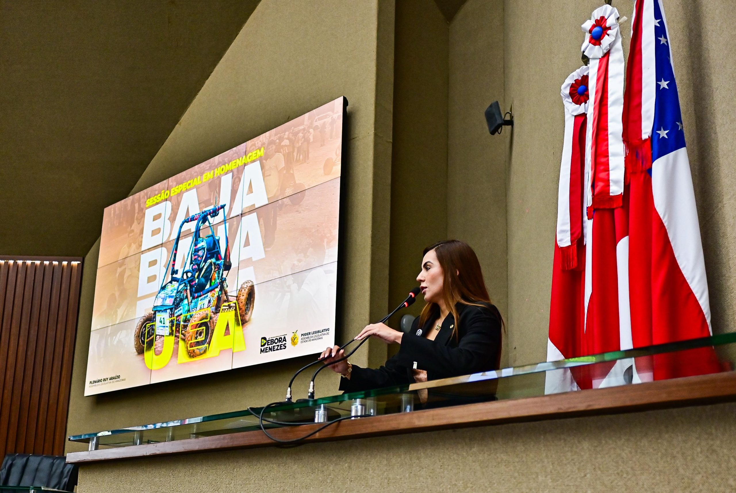 Deputada Debora Menezes homenageia Equipe Baja UEA na Assembleia Legislativa do Amazonas scaled