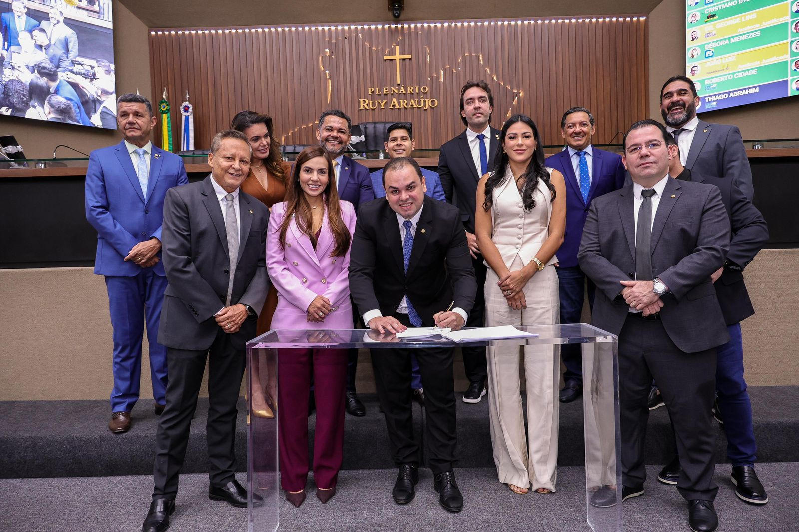 Presidente Roberto Cidade anuncia inicio das inscricoes para concurso publico da Aleam em 10 de setembro Foto Herick Pereira