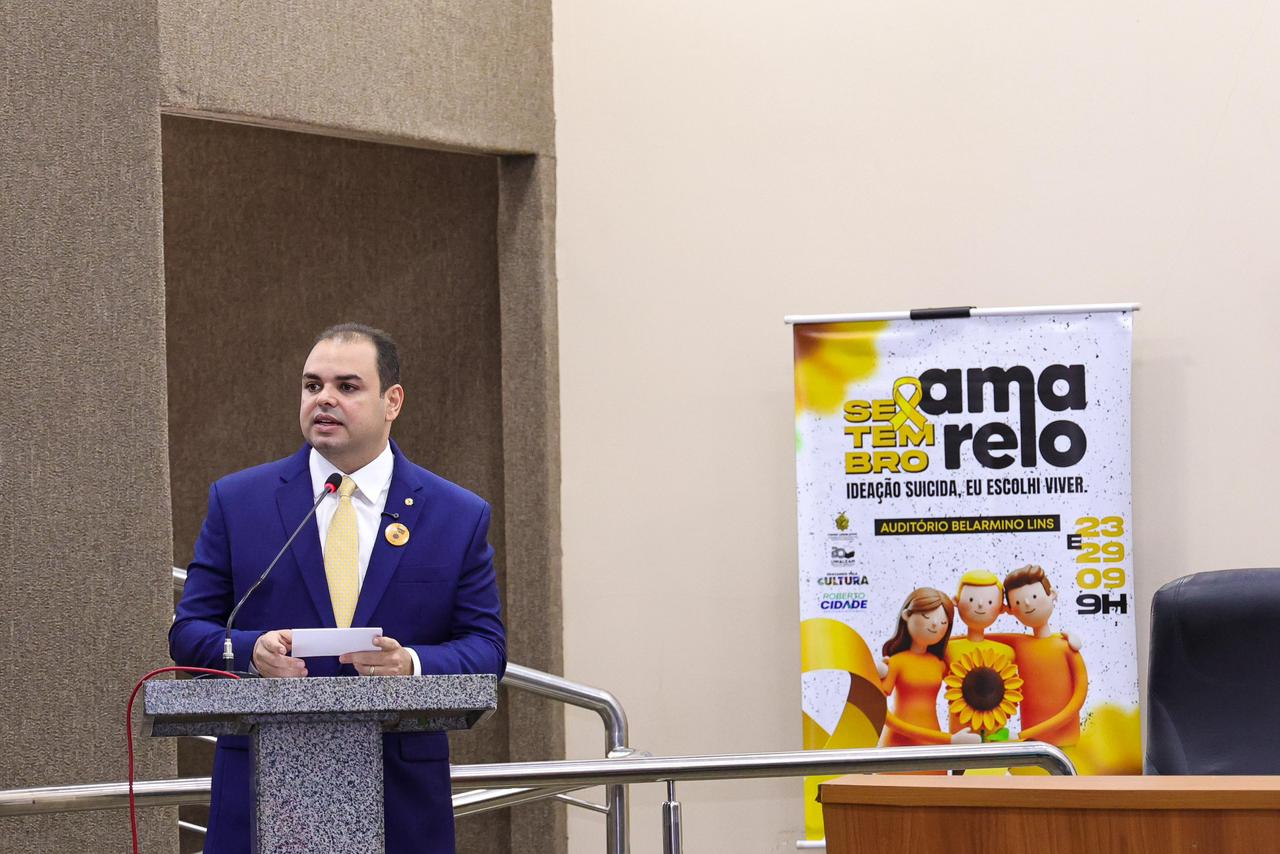 Presidente Roberto Cidade reforca atencao aos impactos do bullying e das fake news na saude mental dos jovens Foto Herick Pereira