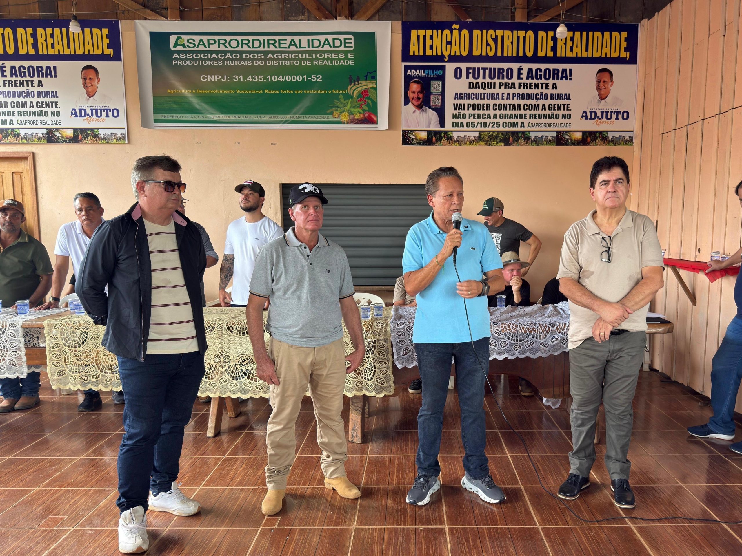 Adjuto Afonso reforca compromisso com o Sul do Amazonas por meio de emendas parlamentares durante visita ao distrito de Realidade em Humaita scaled