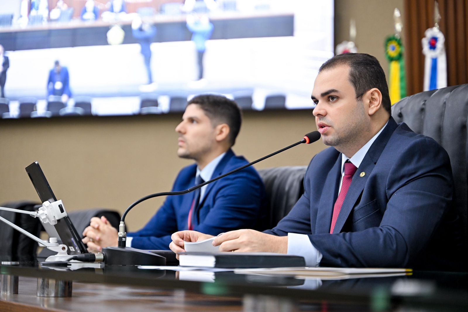 Presidente Roberto Cidade propoe politica ambiental voltada as escolas estaduais do Amazonas Foto Rodrigo Brelaz