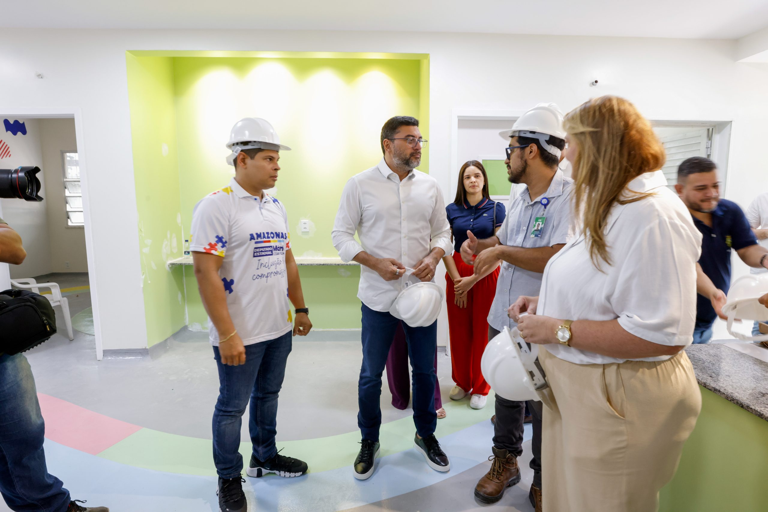 Defensor da causa autista no Amazonas deputado Mario Cesar Filho vistoria obras do 3o CAIC TEA em Manaus Foto Leandro Escobar Ascom Gov scaled